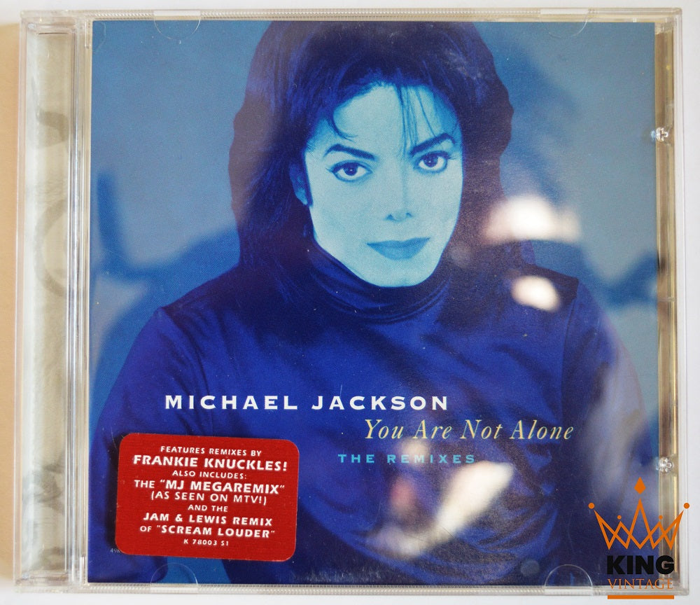 MICHAEL JACKSON - Vinyl Sticker - You Are Not Alone Lyrics Quote Face Image  Love